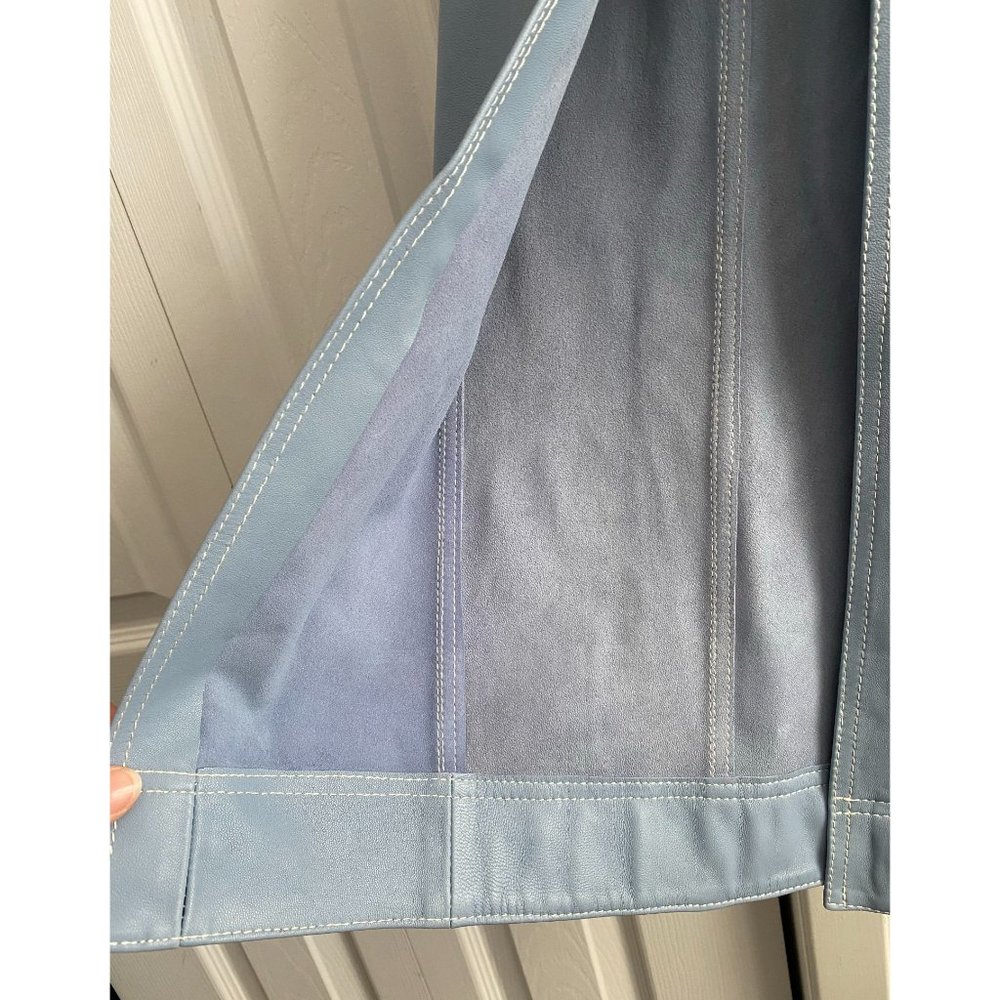 Alice McCall Blue Leather Skirt, size 8UK/4US - Picture 13 of 13